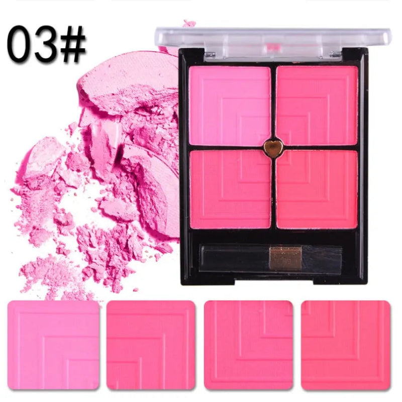 4-Color Soft Glow Blush Palette - quality product with professional design