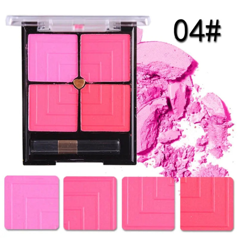 4-Color Soft Glow Blush Palette - quality product with professional design