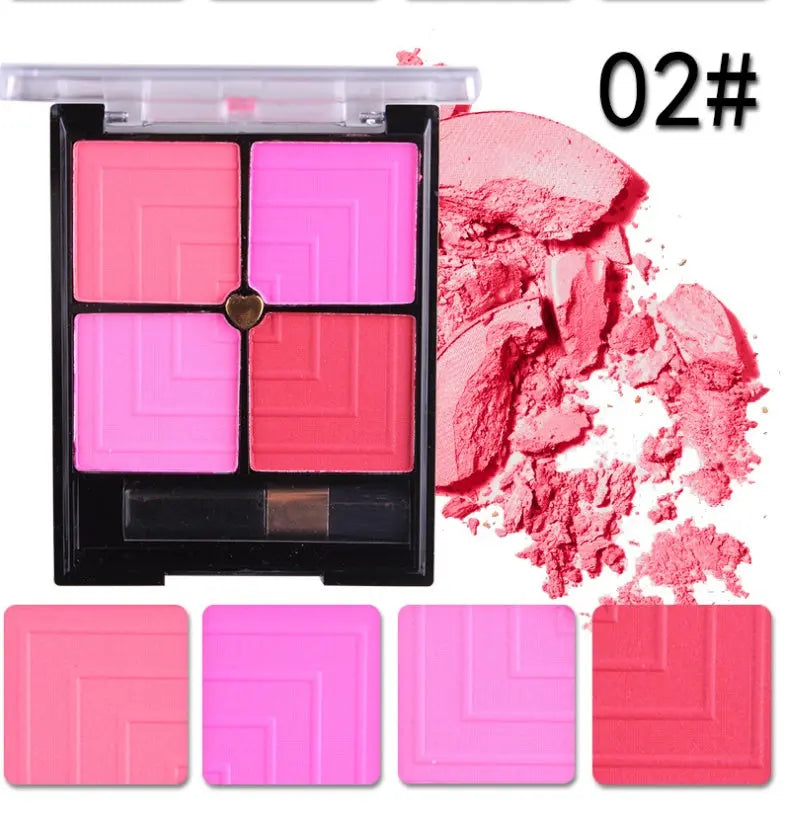 4-Color Soft Glow Blush Palette - quality product with professional design