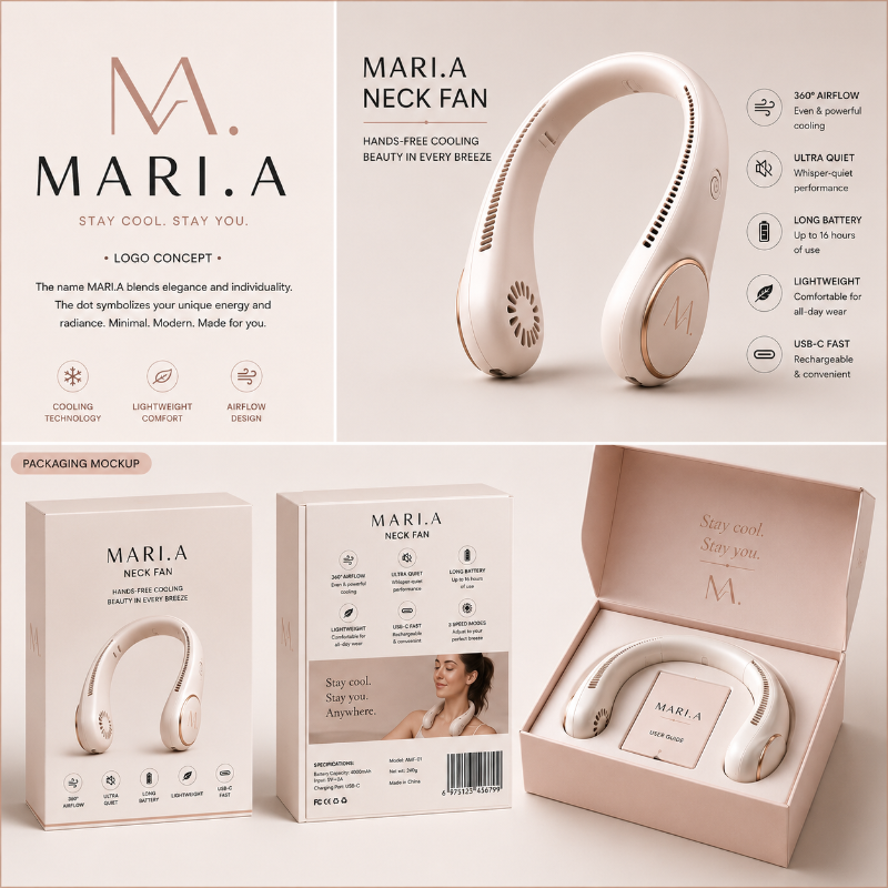 MARI.A Air - Cooling Neck Fan