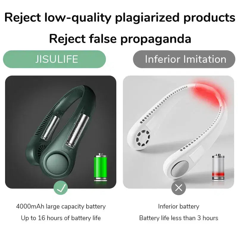 JISULIFE- Portable Neck Fan - quality product with professional design
